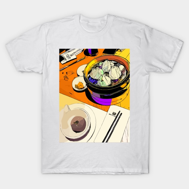 Dumplings punk graphic style T-Shirt by merchbykaez